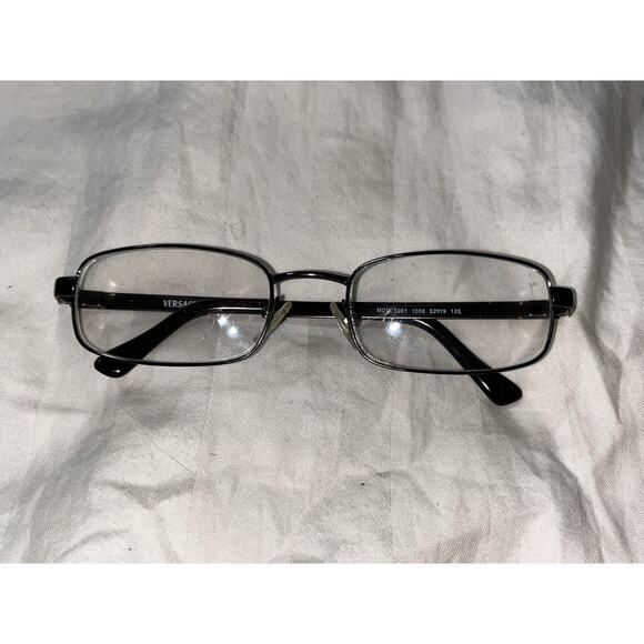 Versace eyeglasses MOD. 1001 1006 52 19 135 Brown Metal Rectangle Frames Only